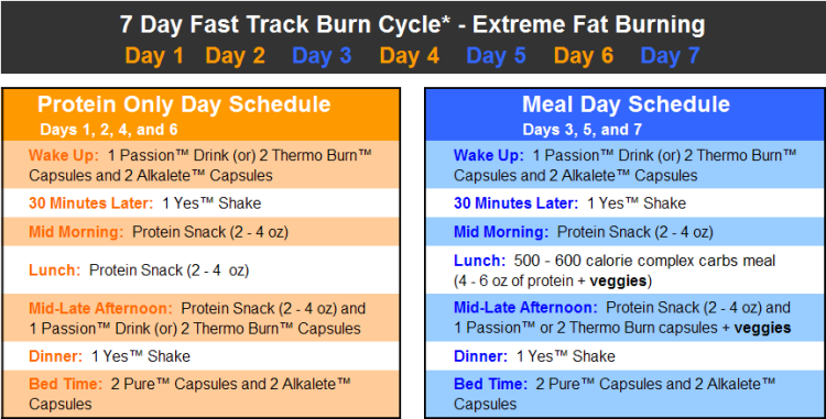 5 Day Fasting Diet Meal Plan